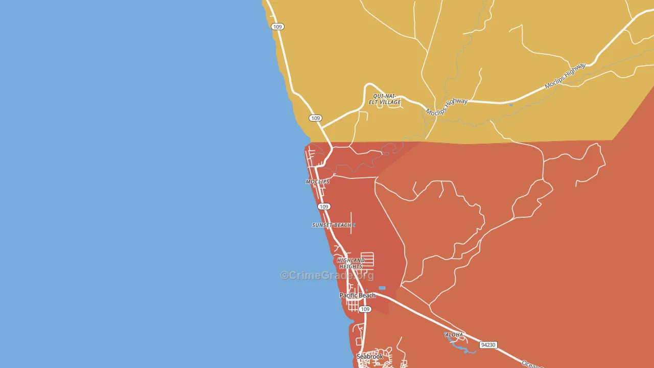98562, WA Map of Theft Rates