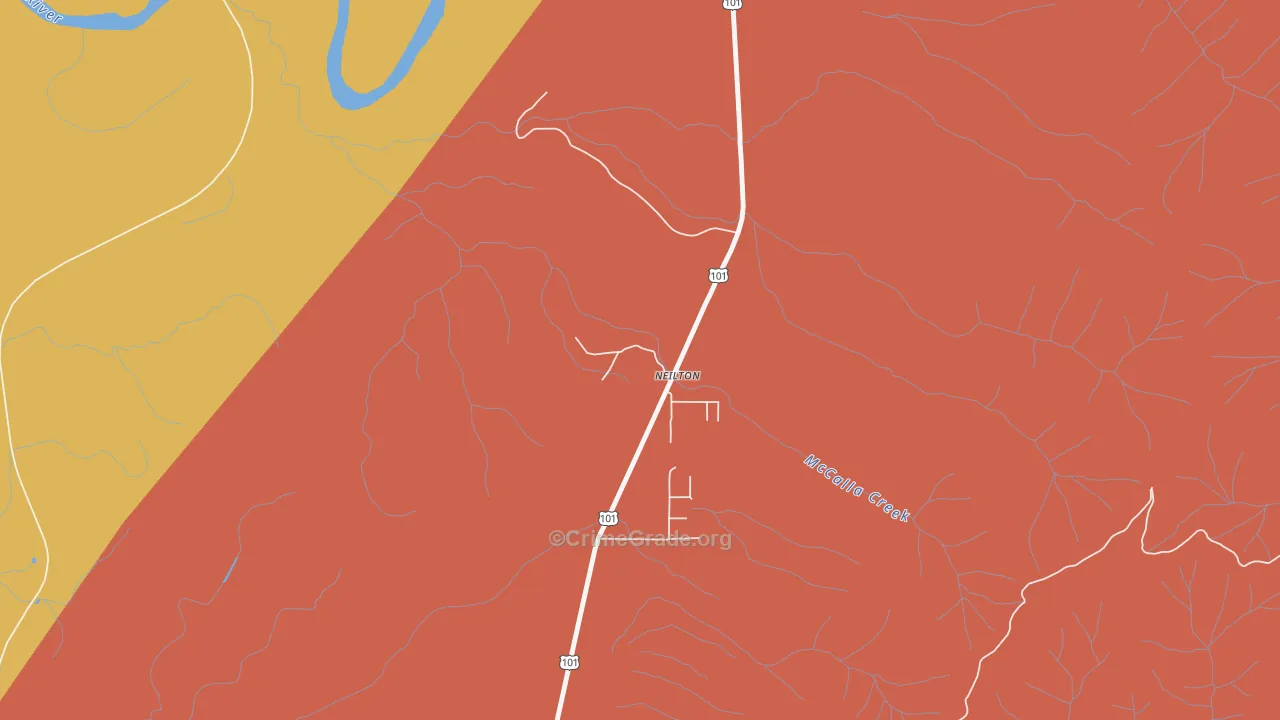 98566, WA Map of Theft Rates