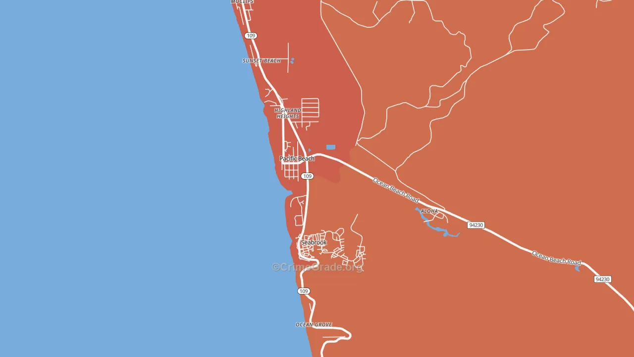 98571, WA Map of Theft Rates