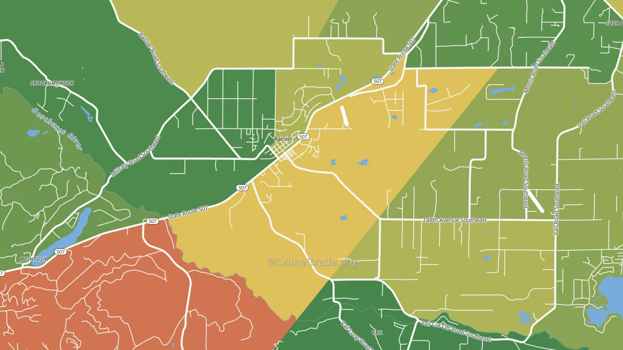 98576, WA Map of Theft Rates