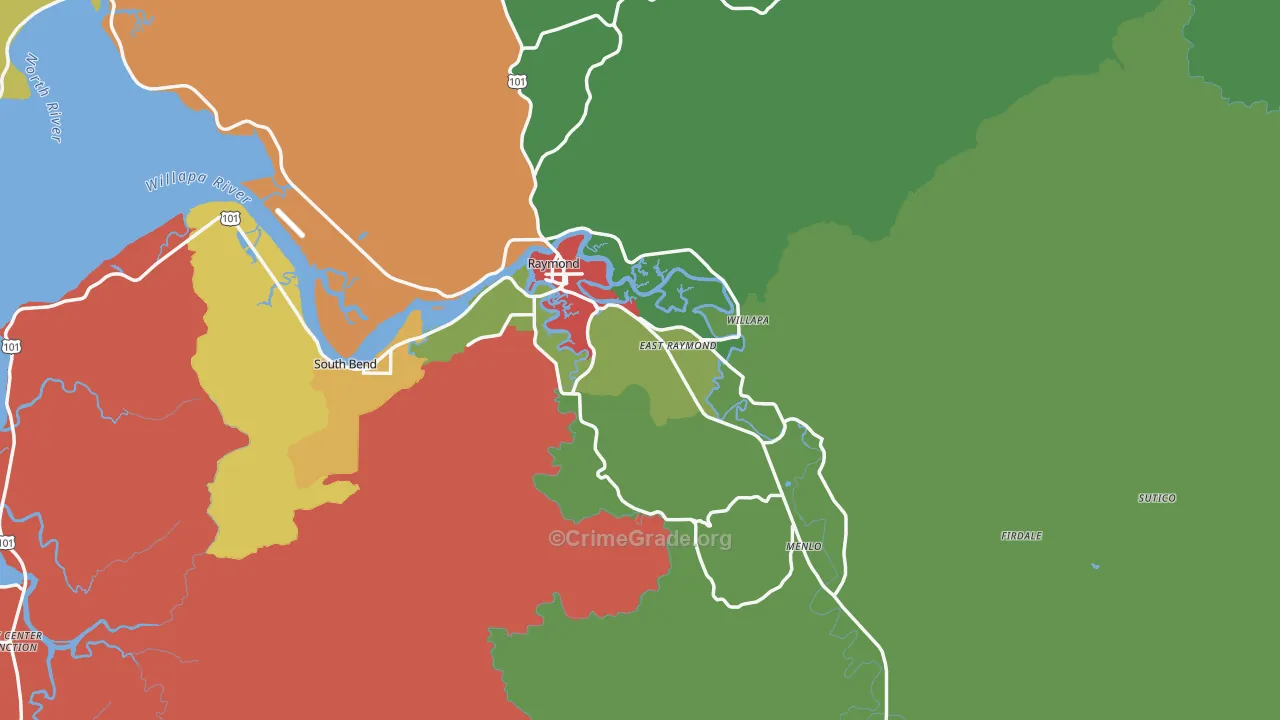 98577, WA Map of Theft Rates