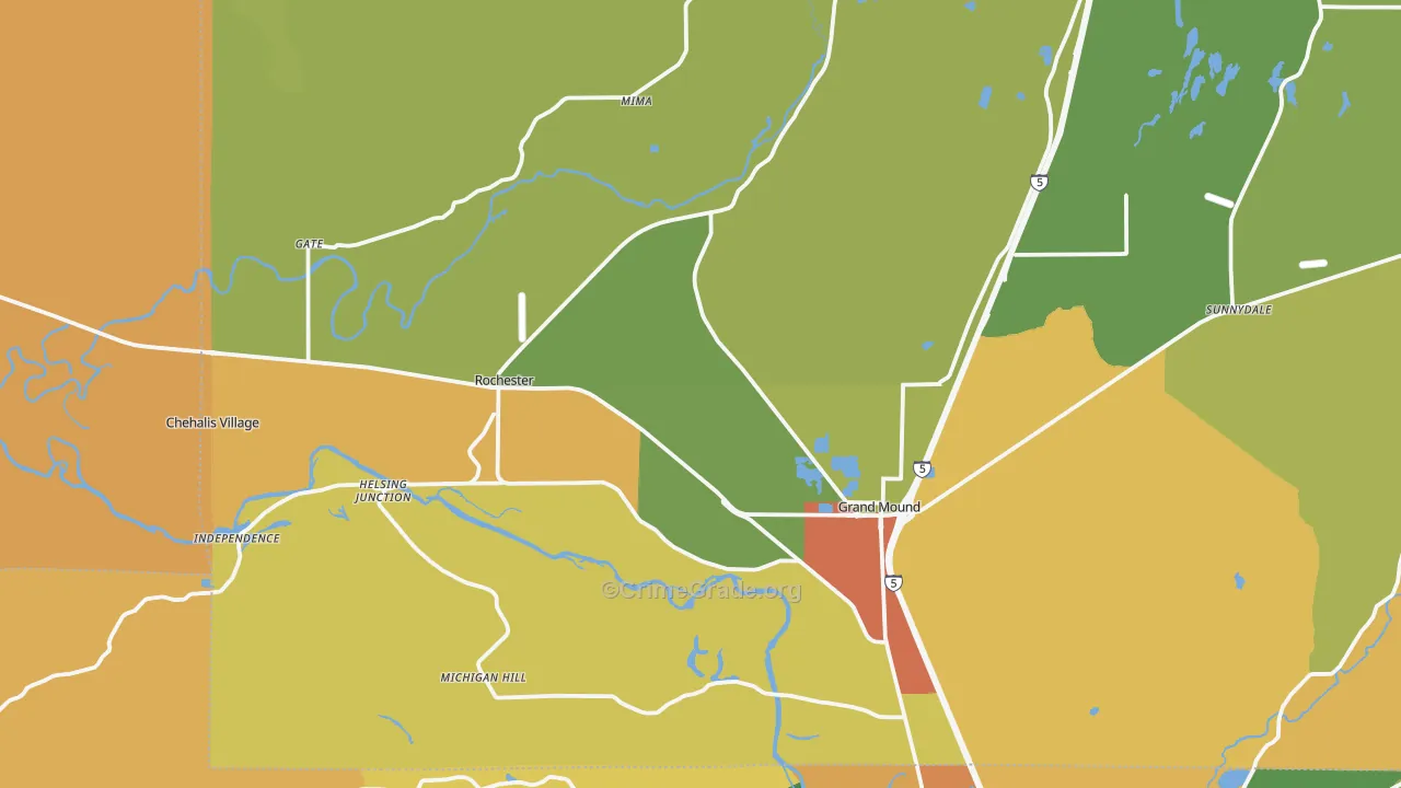 98579, WA Map of Theft Rates