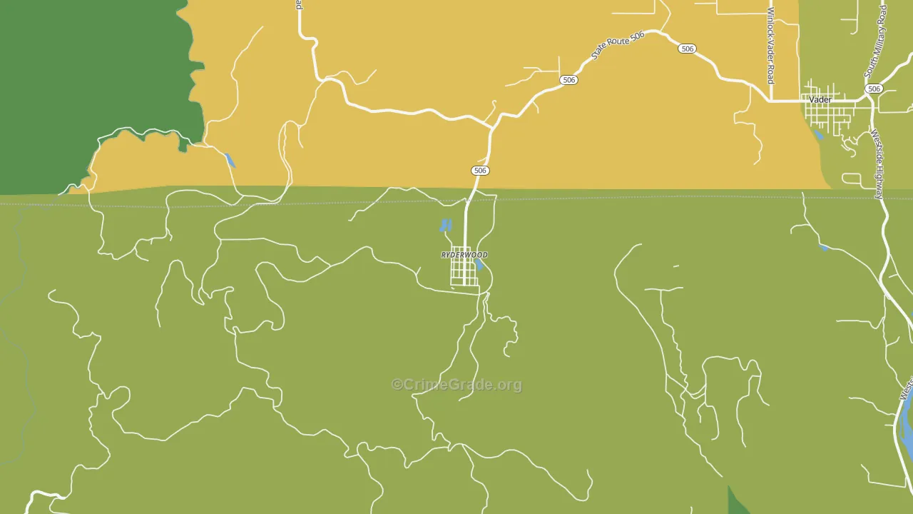 98581, WA Map of Theft Rates