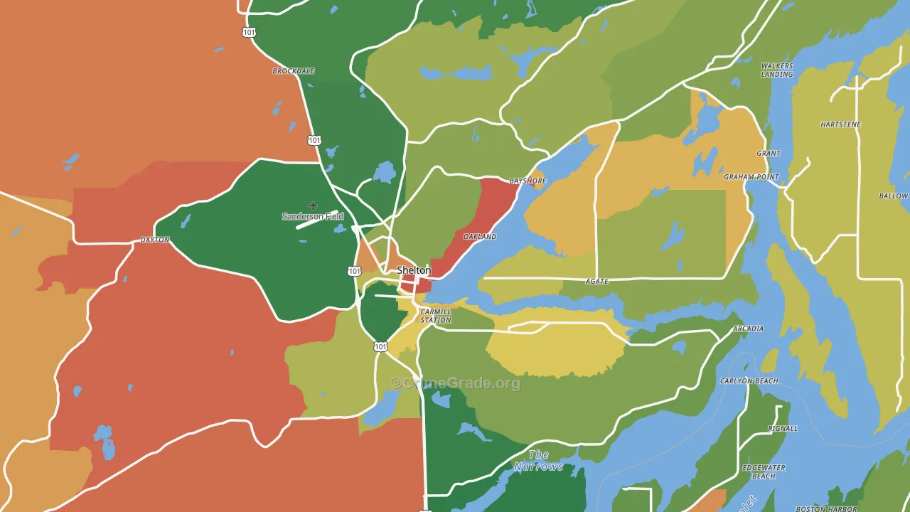 98584, WA Map of Theft Rates