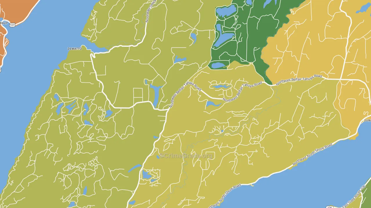98588, WA Map of Theft Rates