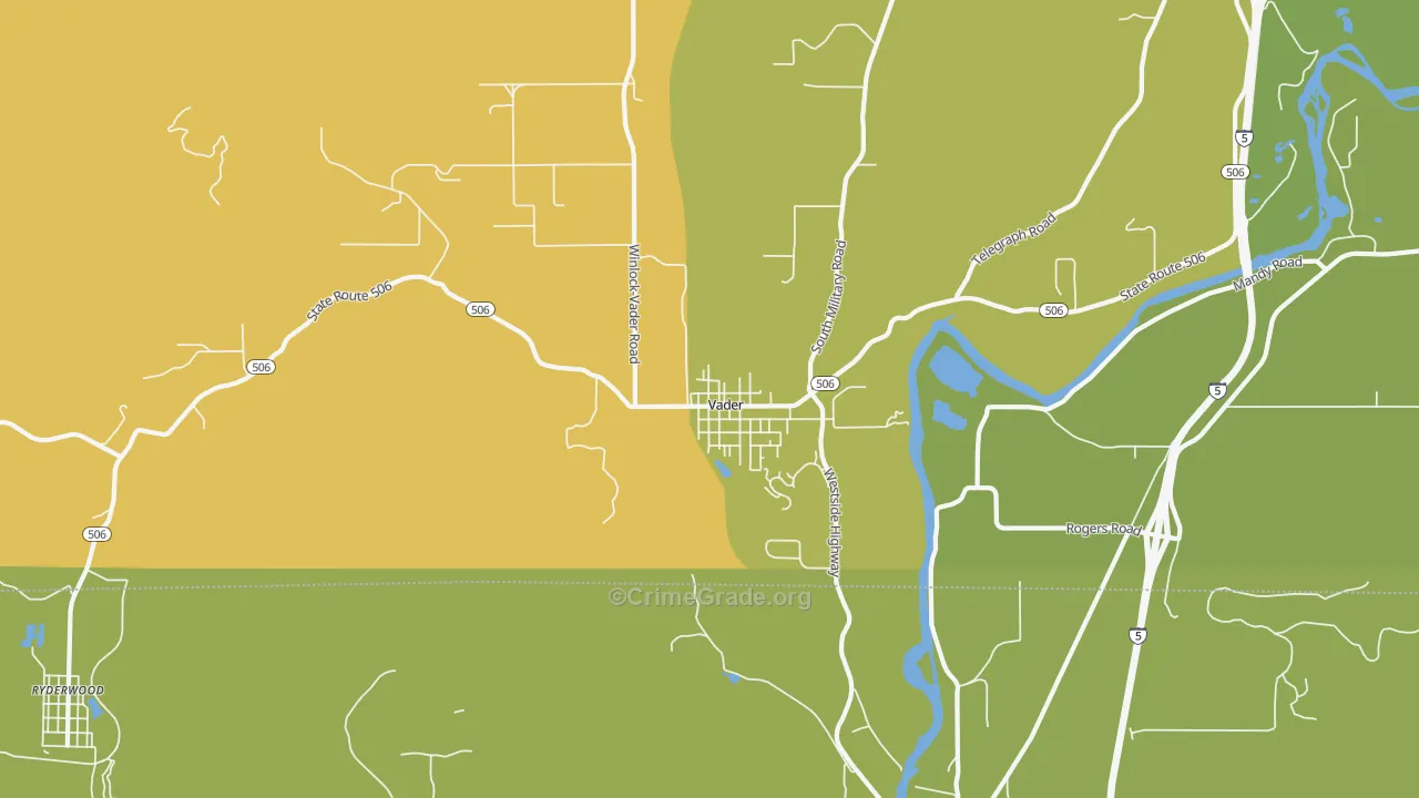 98593, WA Map of Theft Rates