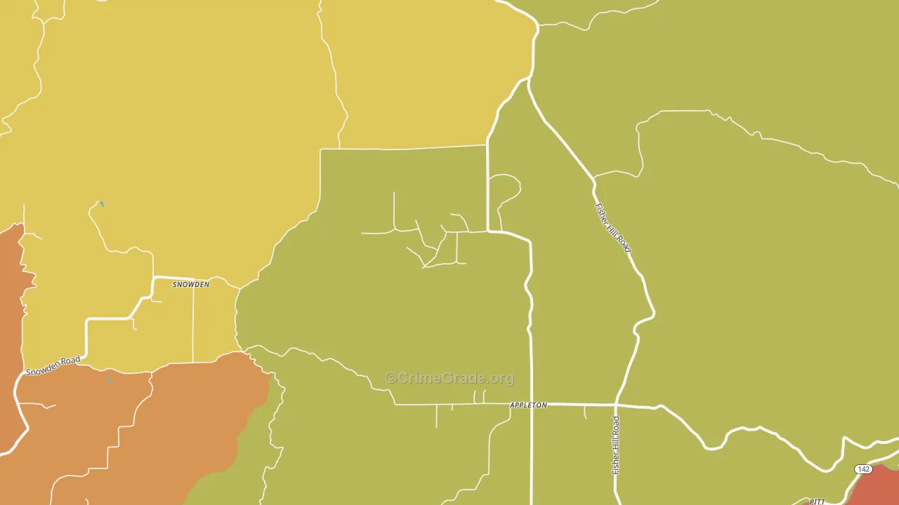 98602, WA Map of Theft Rates