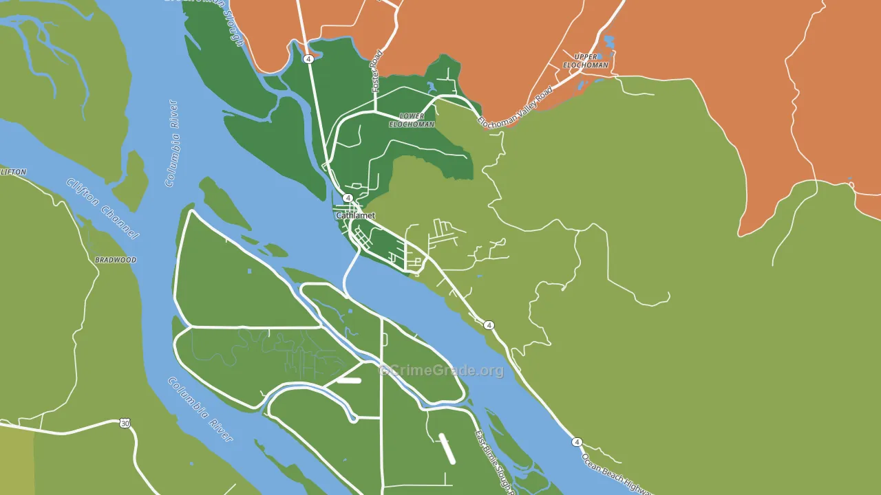 98612, WA Map of Theft Rates