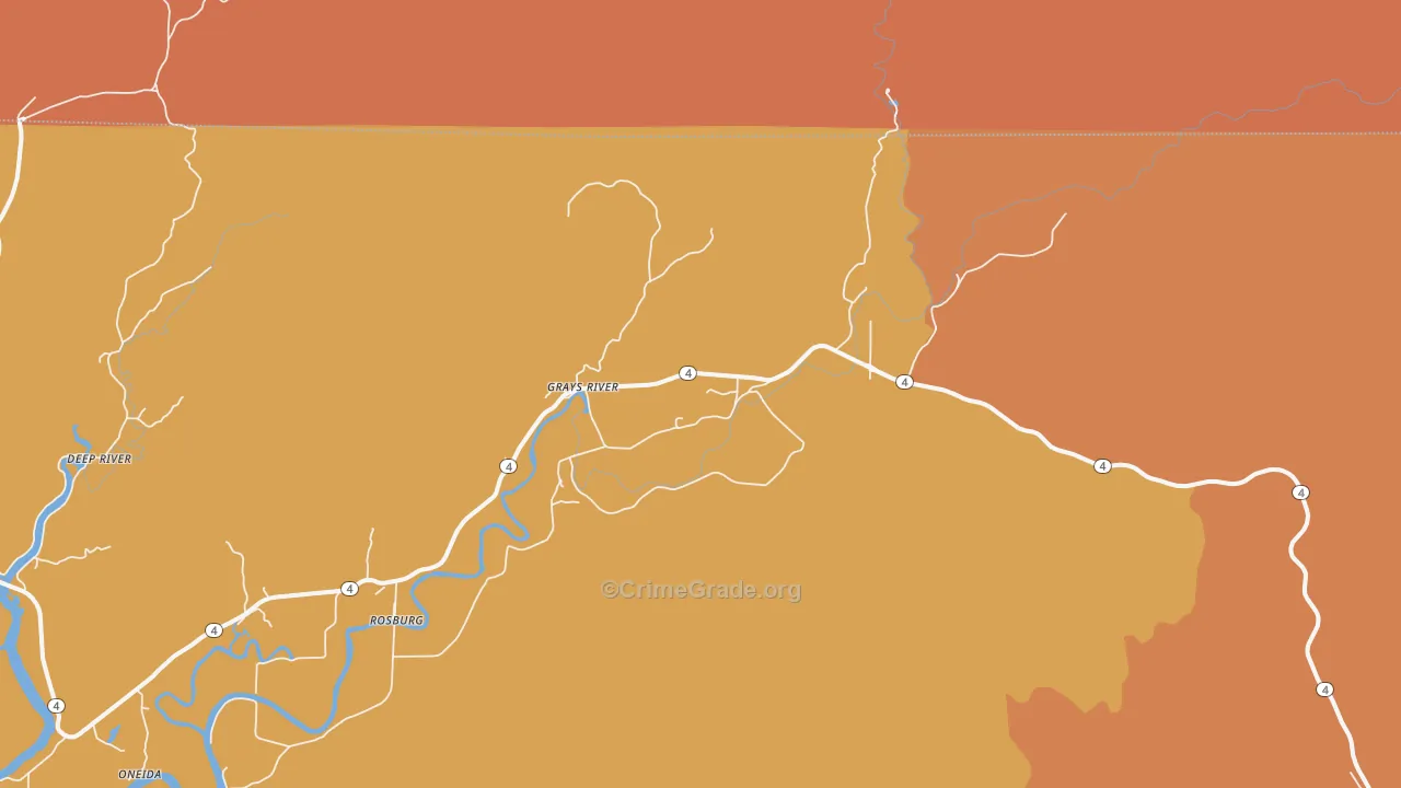 98621, WA Map of Theft Rates