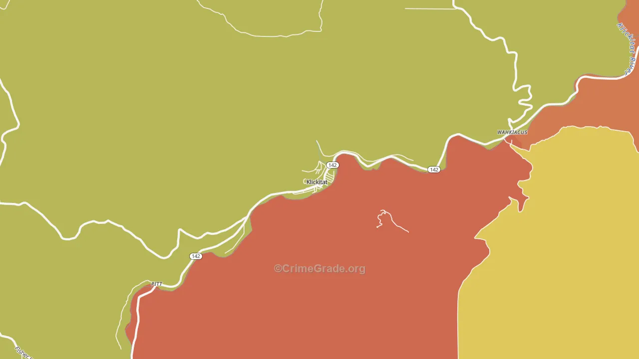 98628, WA Map of Theft Rates