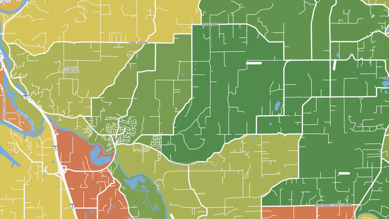 98629, WA Map of Theft Rates