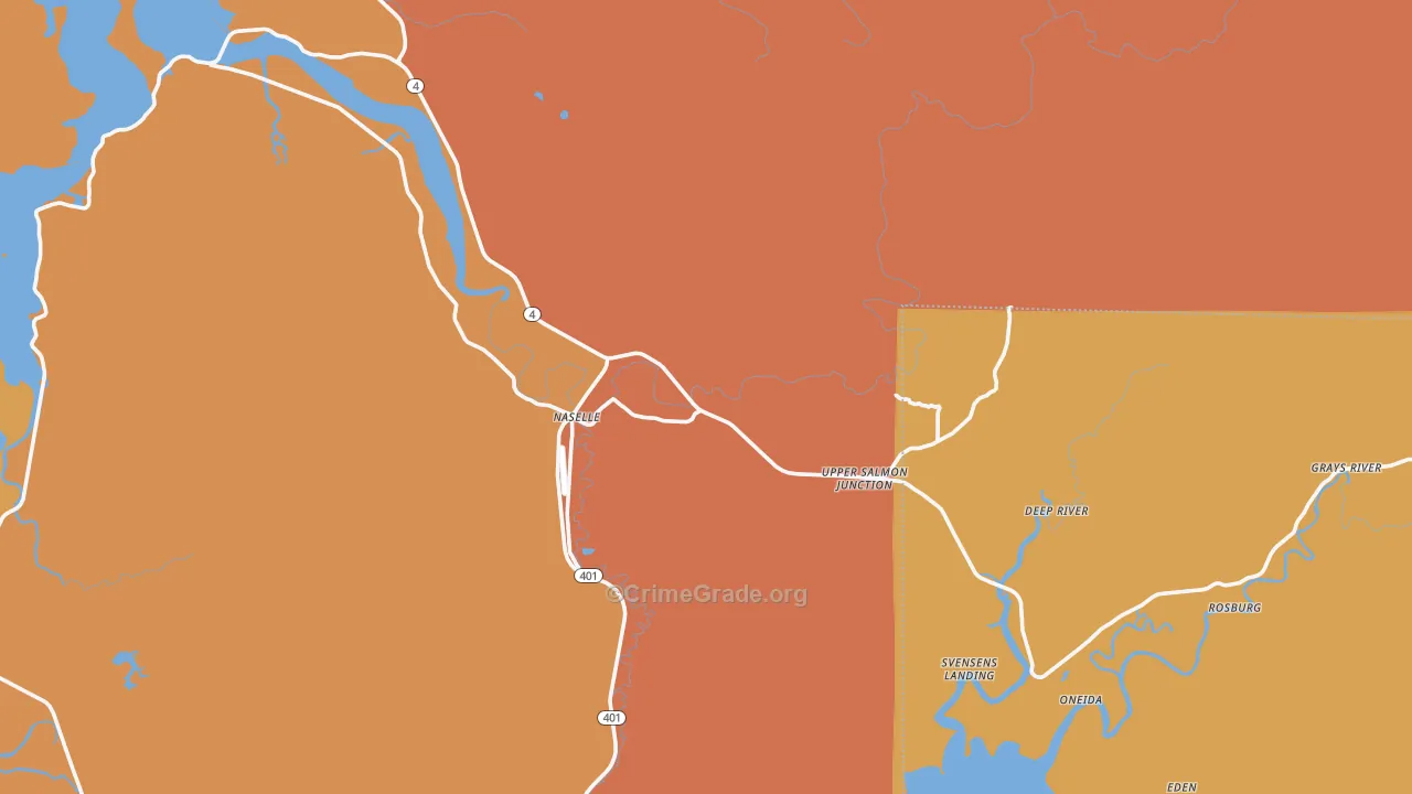 98638, WA Map of Theft Rates