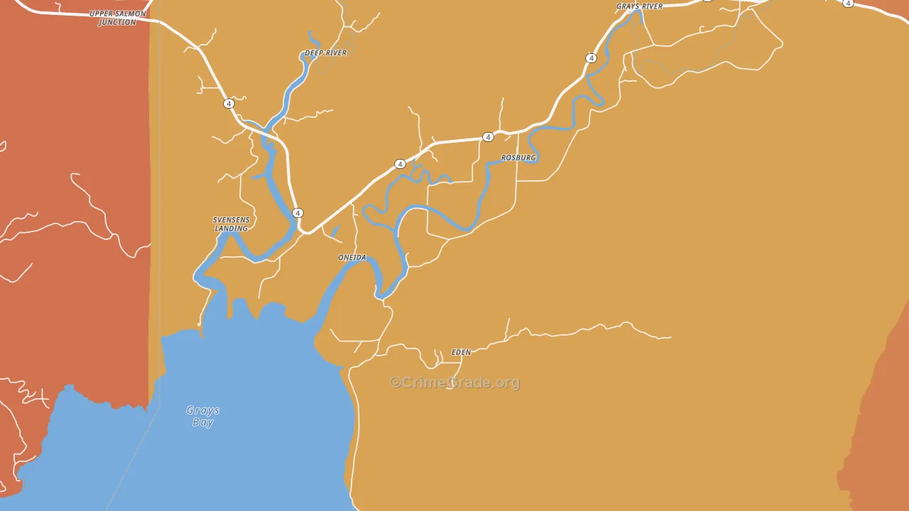 98643, WA Map of Theft Rates