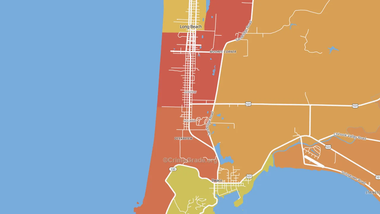 98644, WA Map of Theft Rates