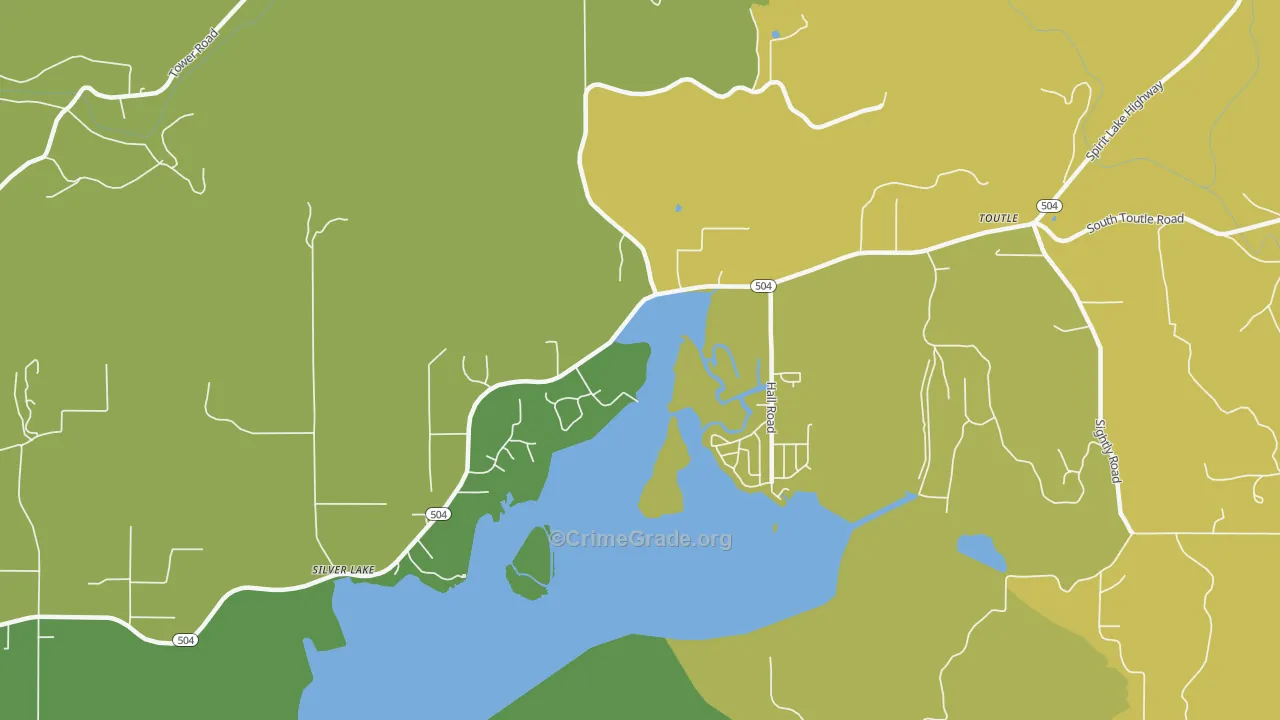 98645, WA Map of Theft Rates