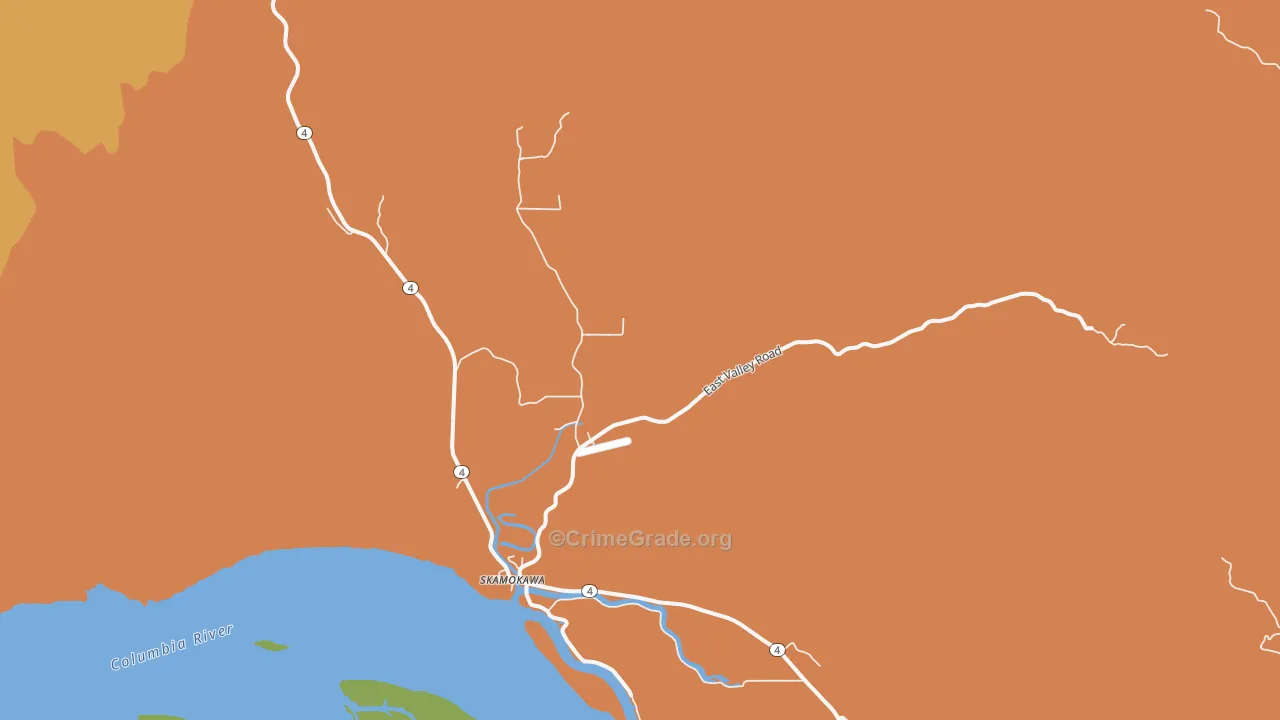 98647, WA Map of Theft Rates