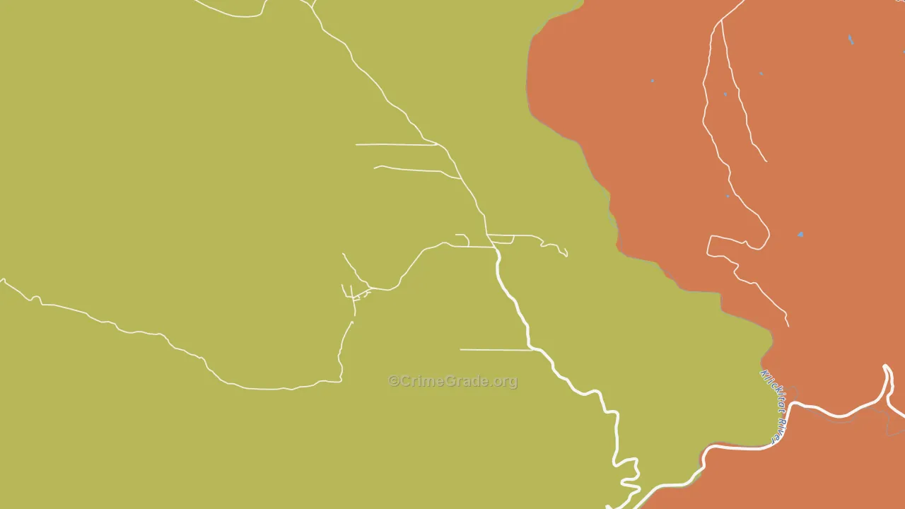 98670, WA Map of Theft Rates
