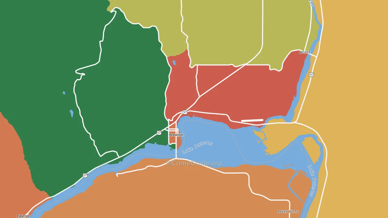 98812, WA Map of Theft Rates