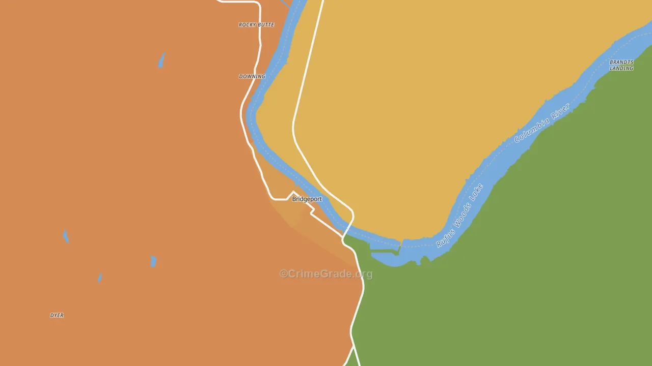 98813, WA Map of Theft Rates