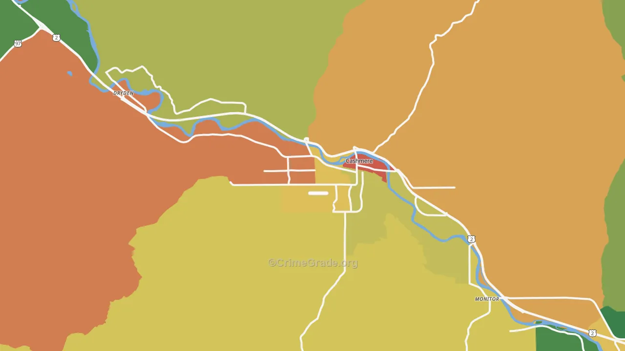 98815, WA Map of Theft Rates