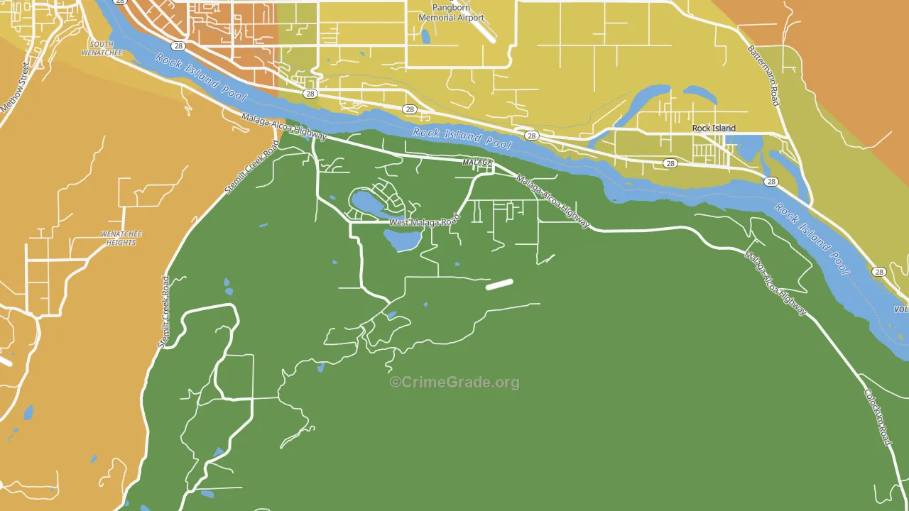 98828, WA Map of Theft Rates