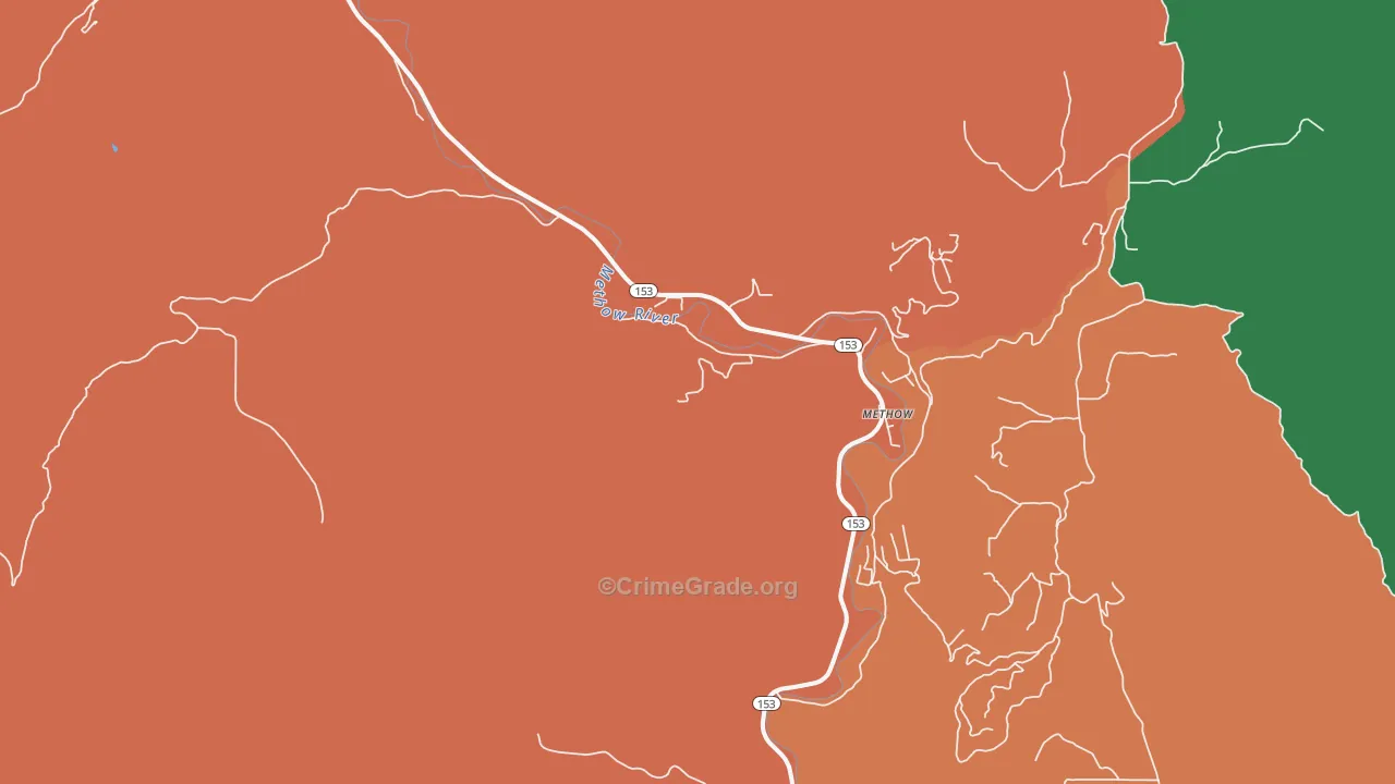 98834, WA Map of Theft Rates