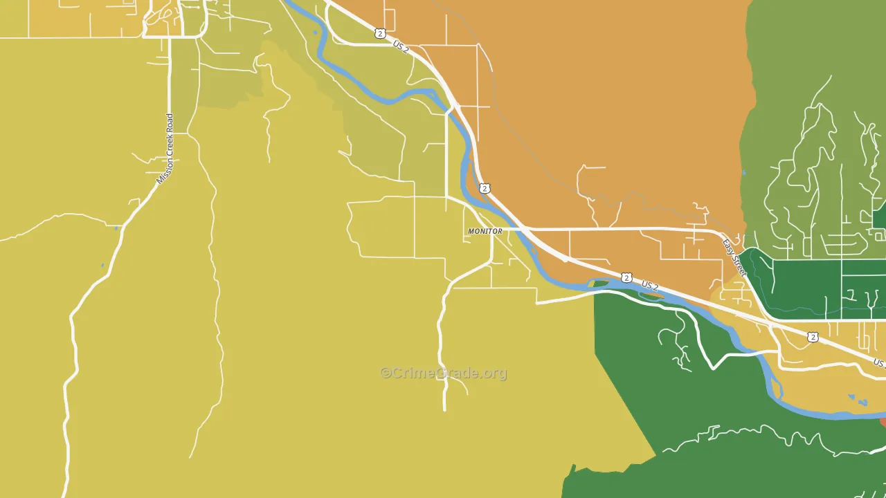 98836, WA Map of Theft Rates