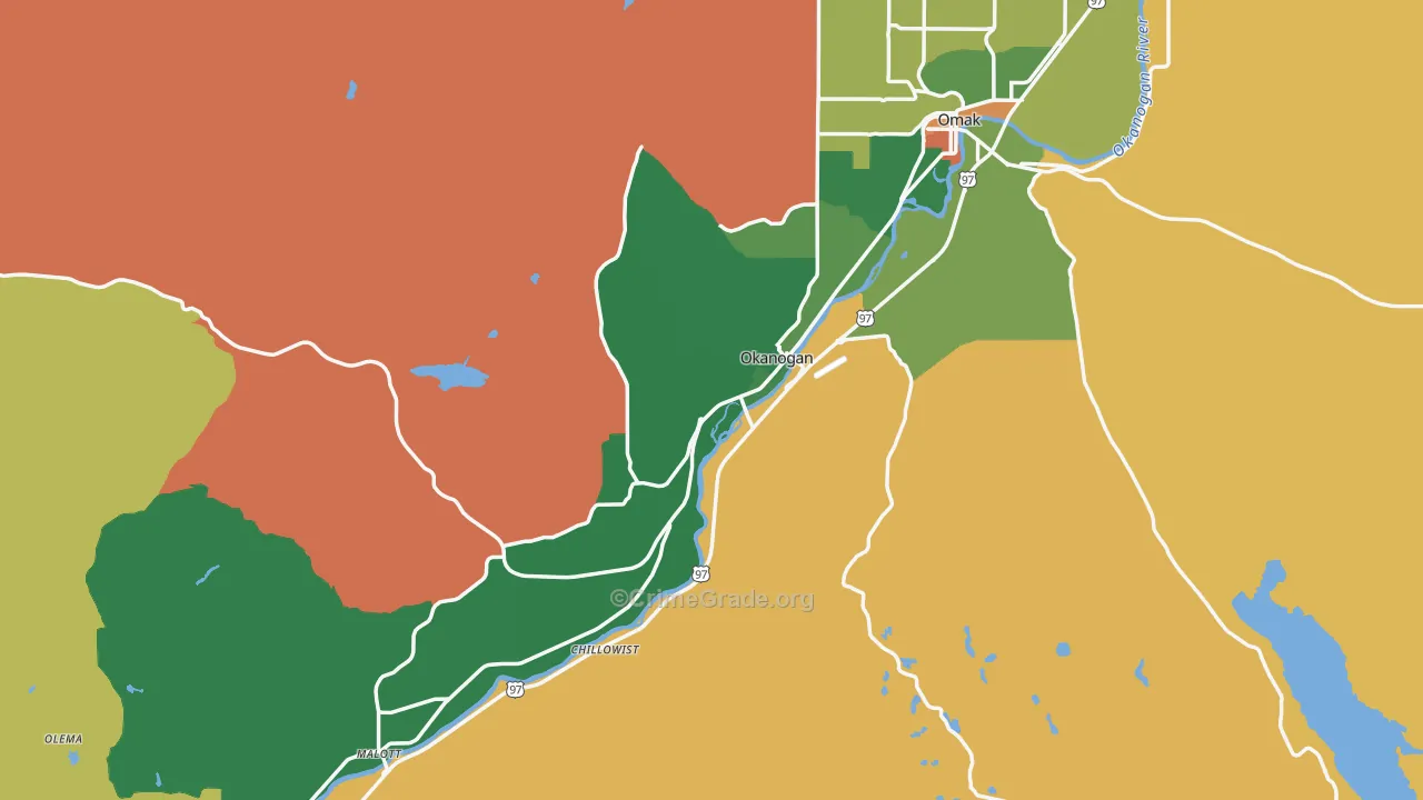 98840, WA Map of Theft Rates