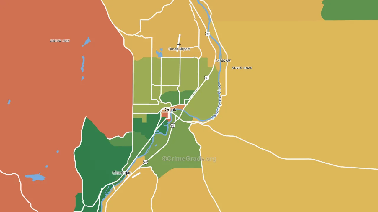 98841, WA Map of Theft Rates