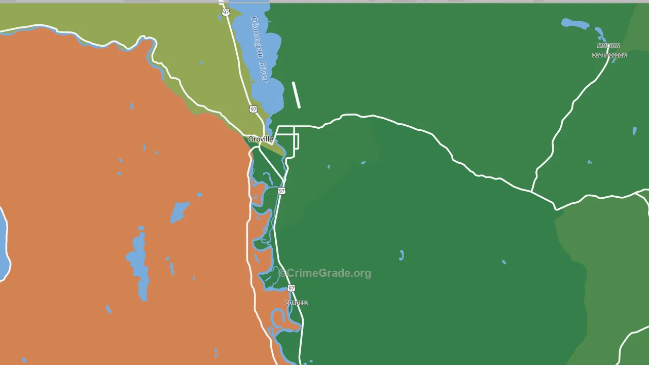 98844, WA Map of Theft Rates