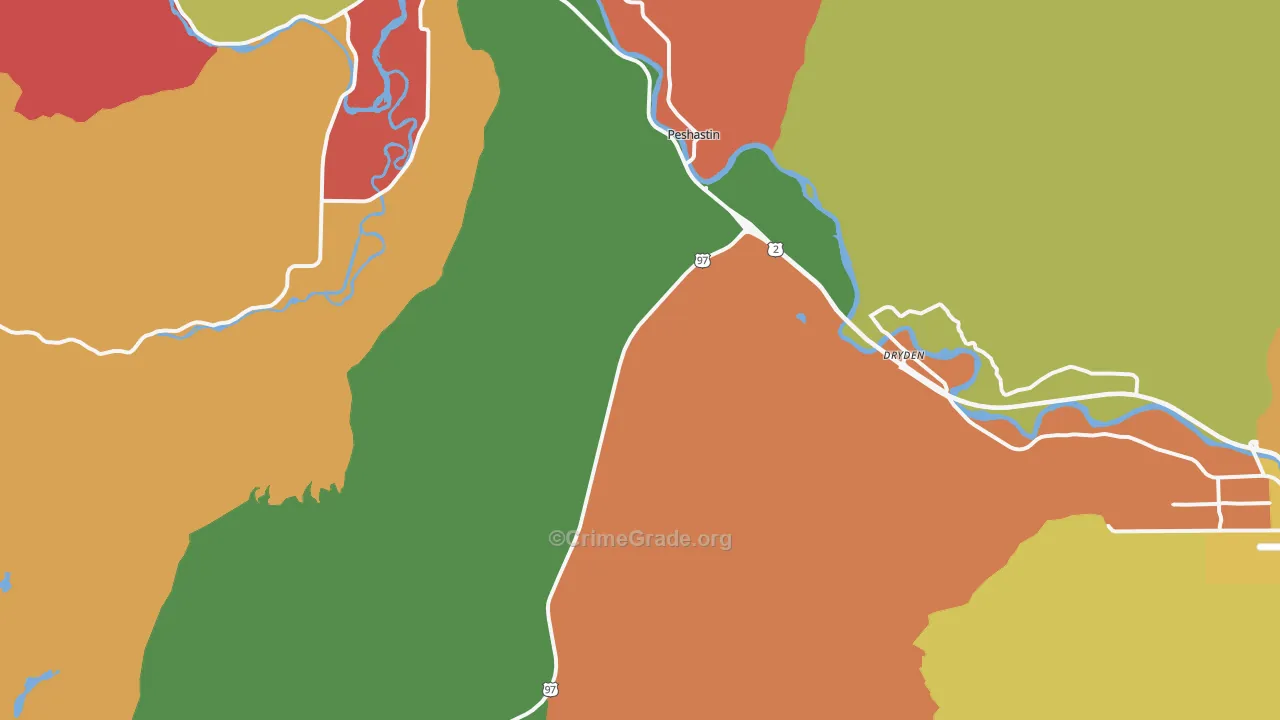 98847, WA Map of Theft Rates