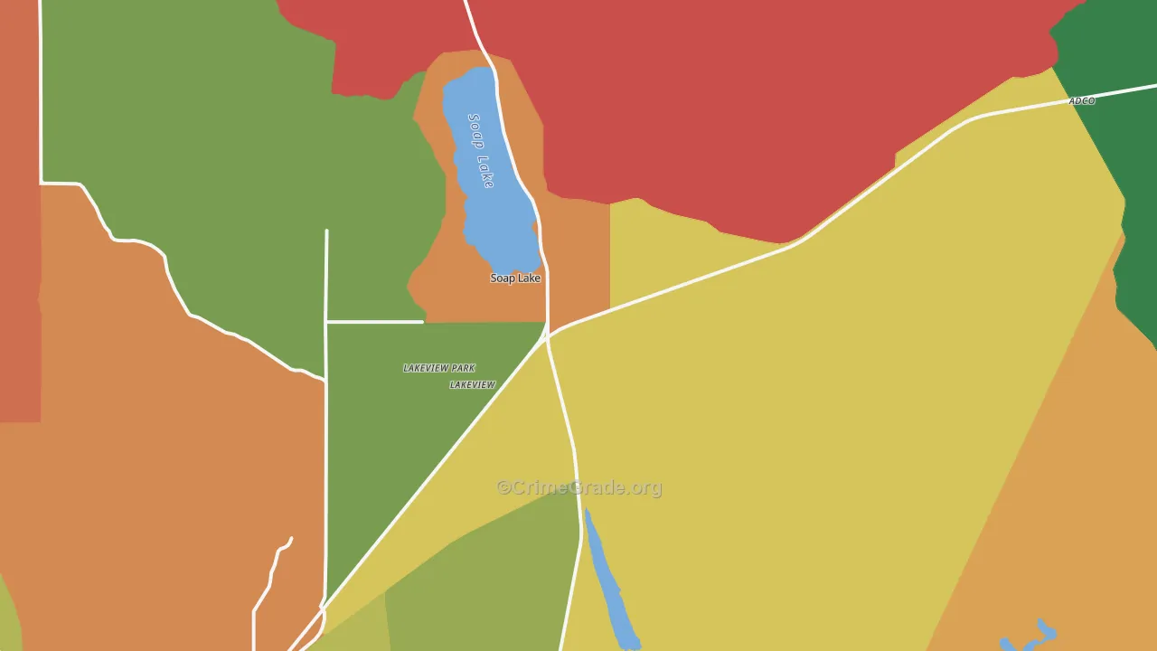 98851, WA Map of Theft Rates