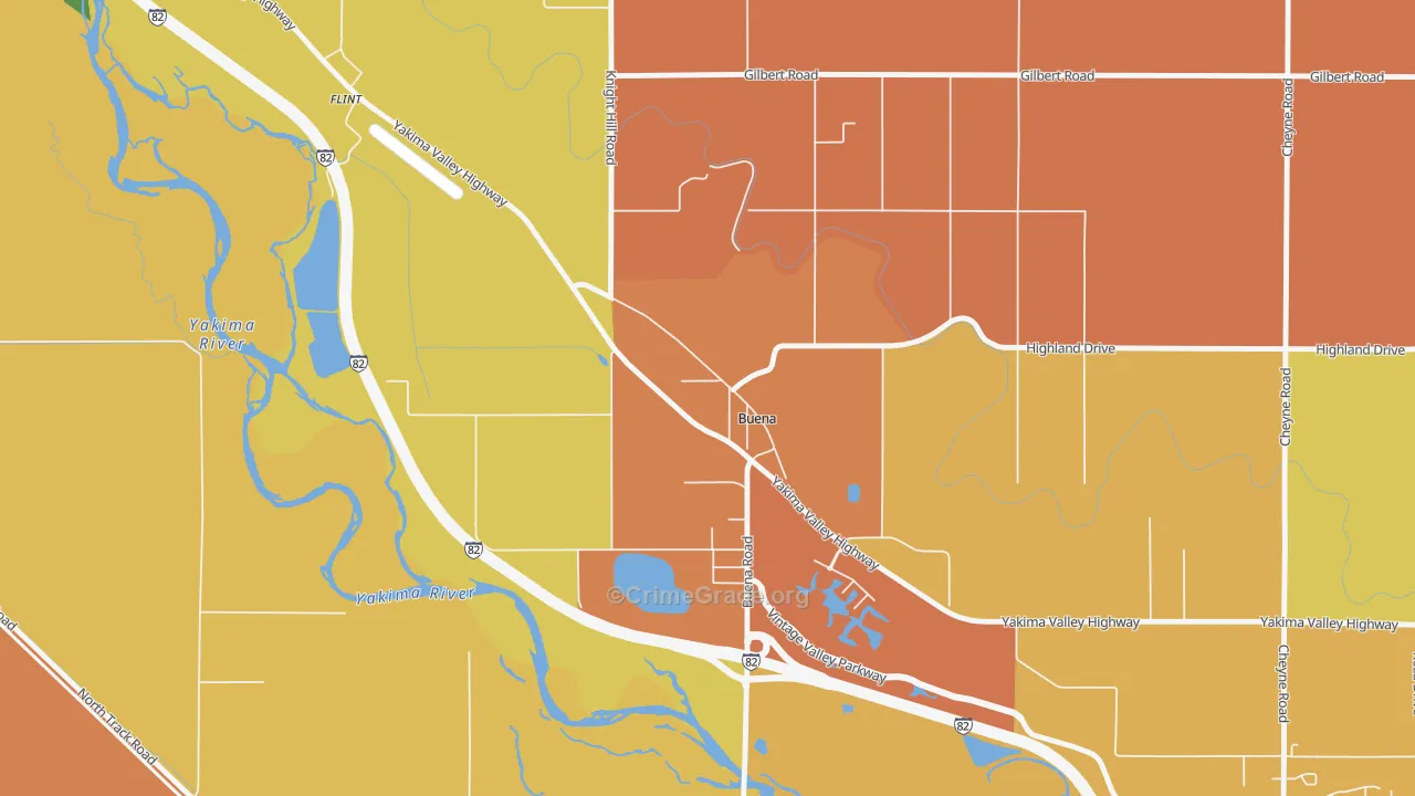 98921, WA Map of Theft Rates