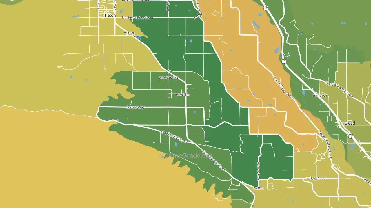 98923, WA Map of Theft Rates