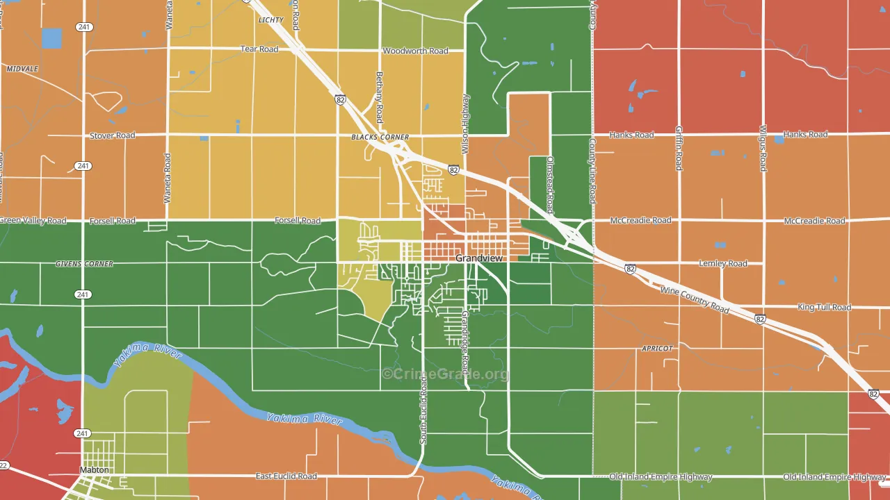 98930, WA Map of Theft Rates
