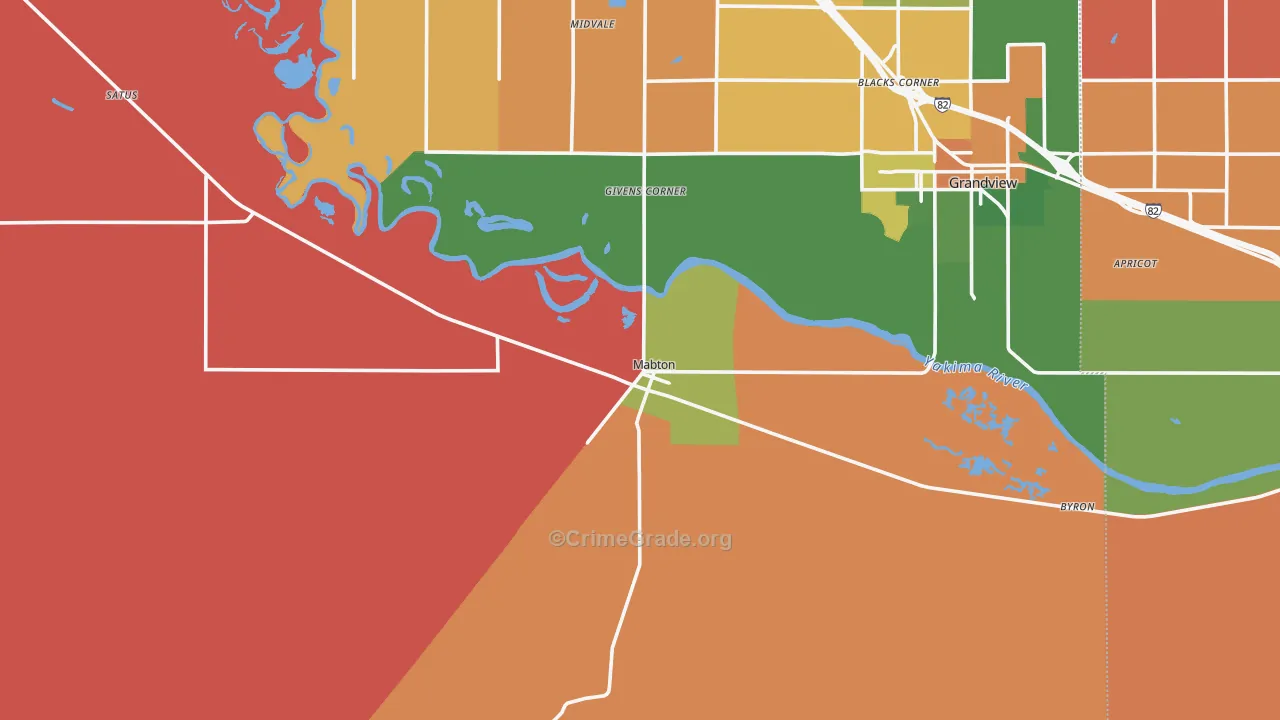 98935, WA Map of Theft Rates