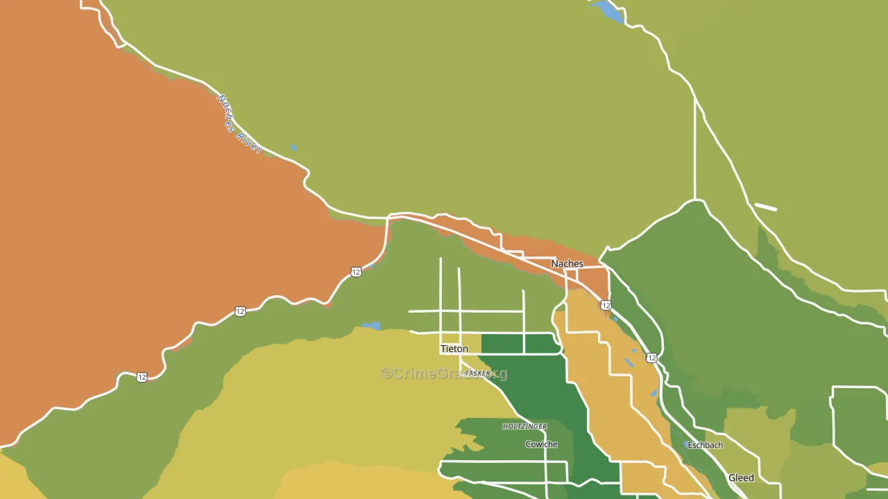 98937, WA Map of Theft Rates