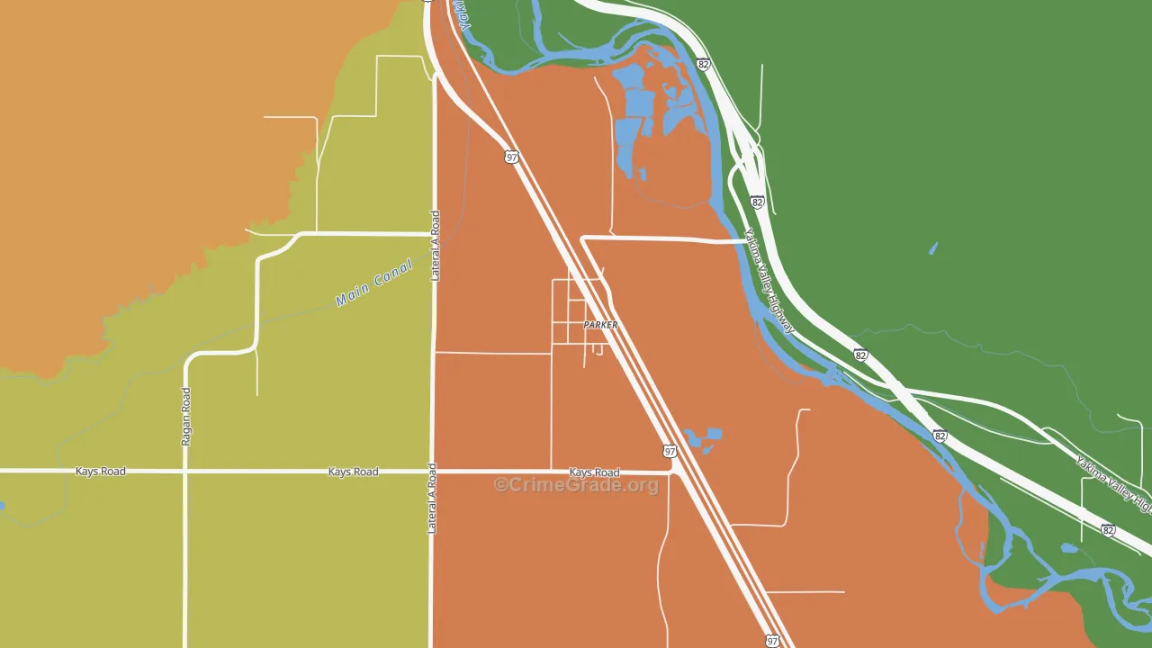 98939, WA Map of Theft Rates