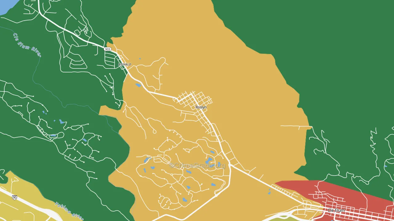 98941, WA Map of Theft Rates