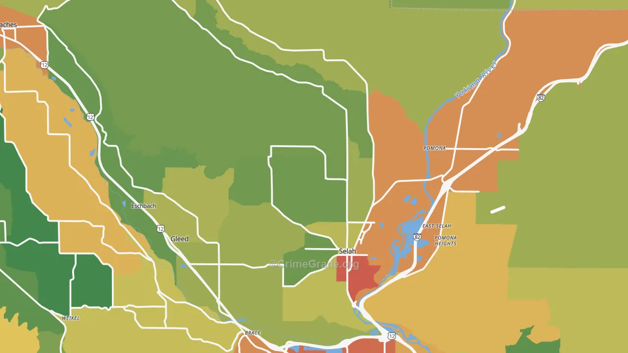 98942, WA Map of Theft Rates