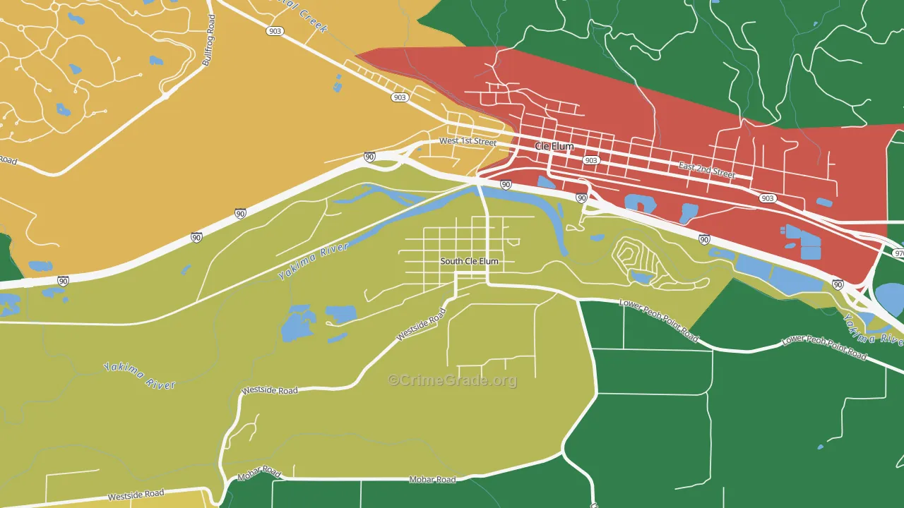 98943, WA Map of Theft Rates