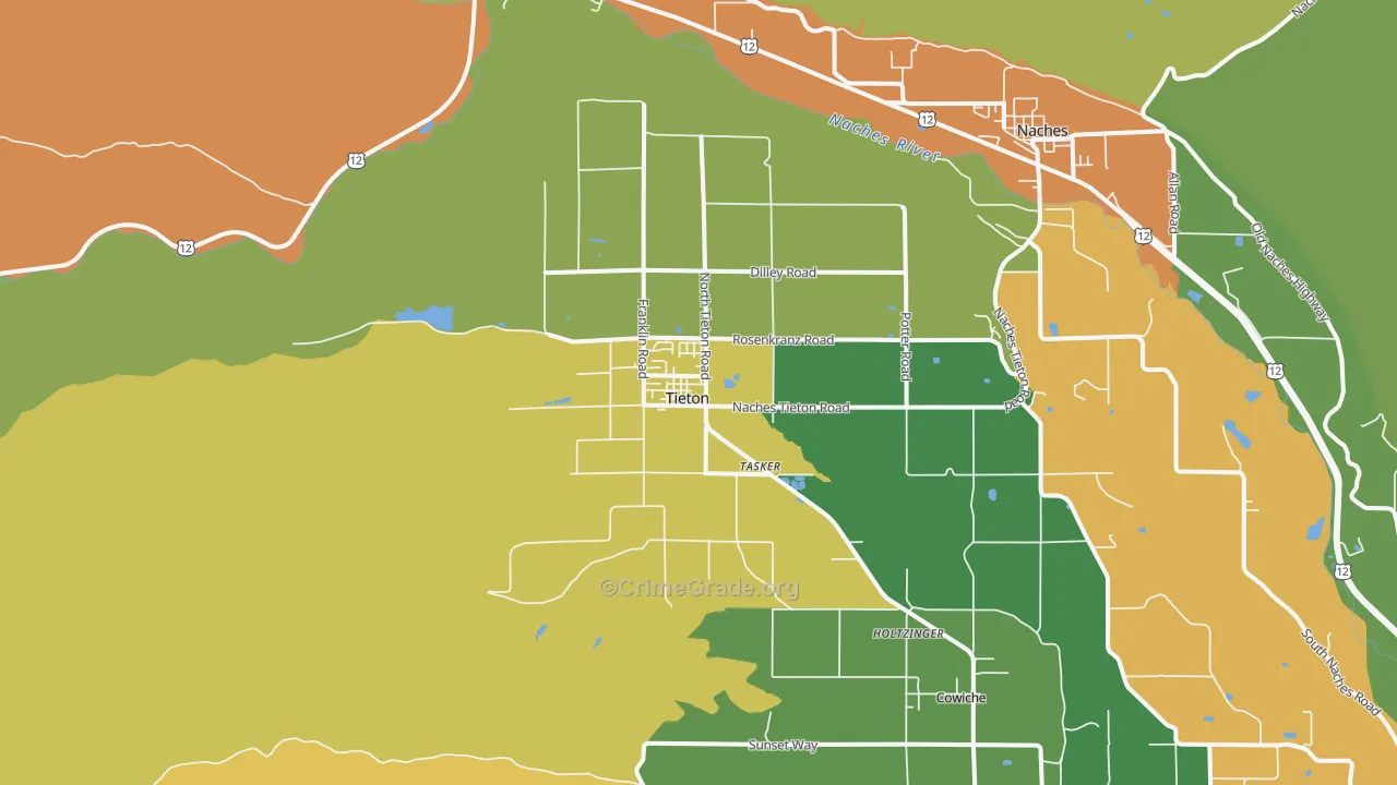 98947, WA Map of Theft Rates