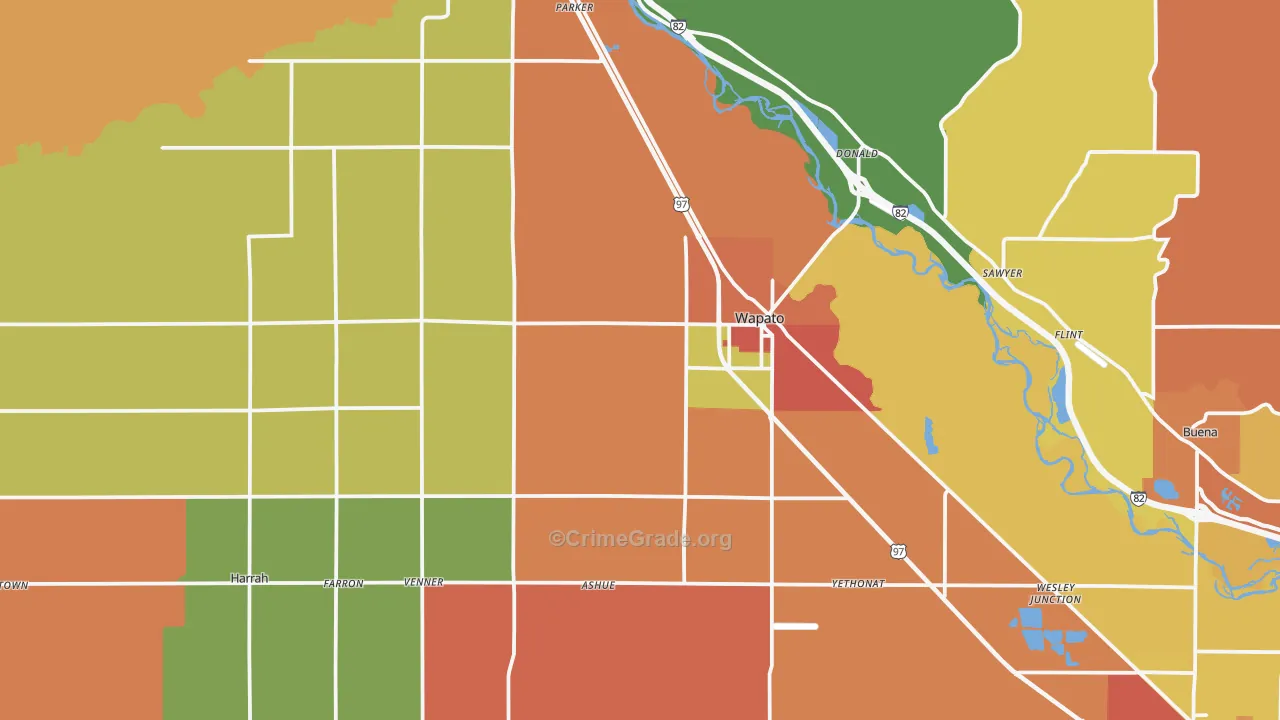 98951, WA Map of Theft Rates