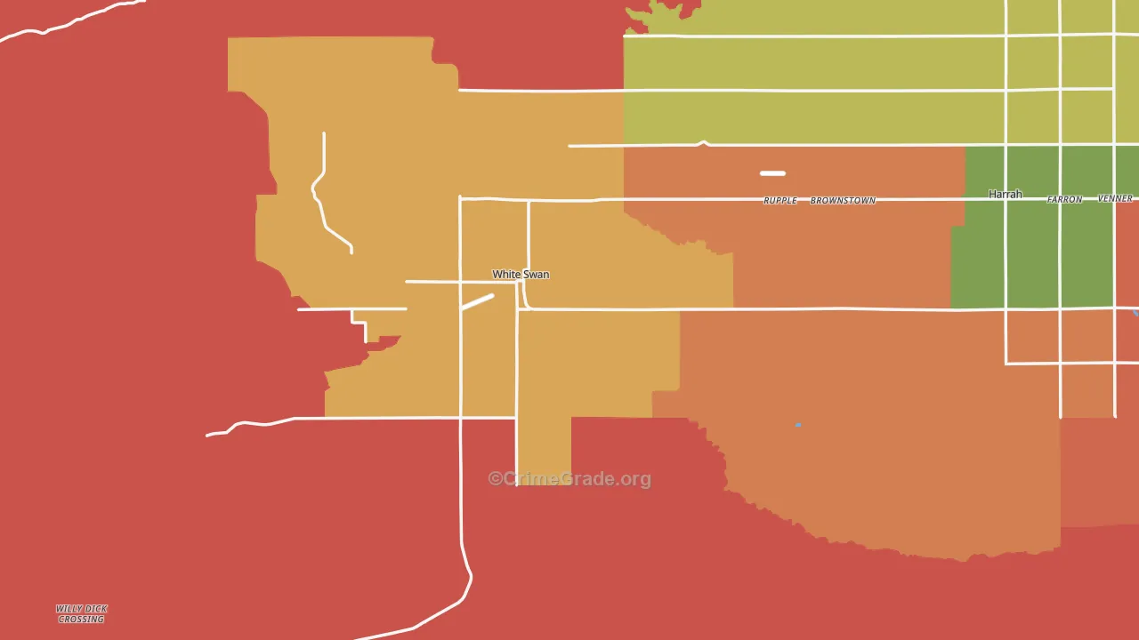 98952, WA Map of Theft Rates
