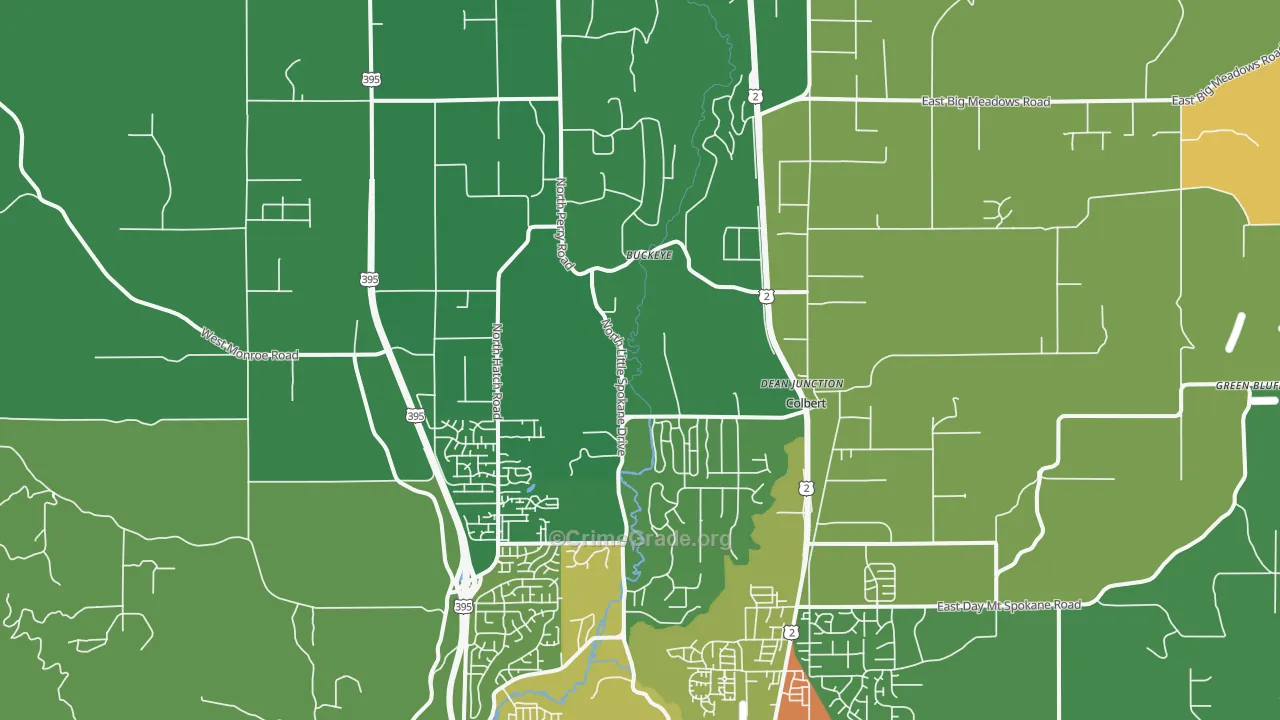 99005, WA Map of Theft Rates