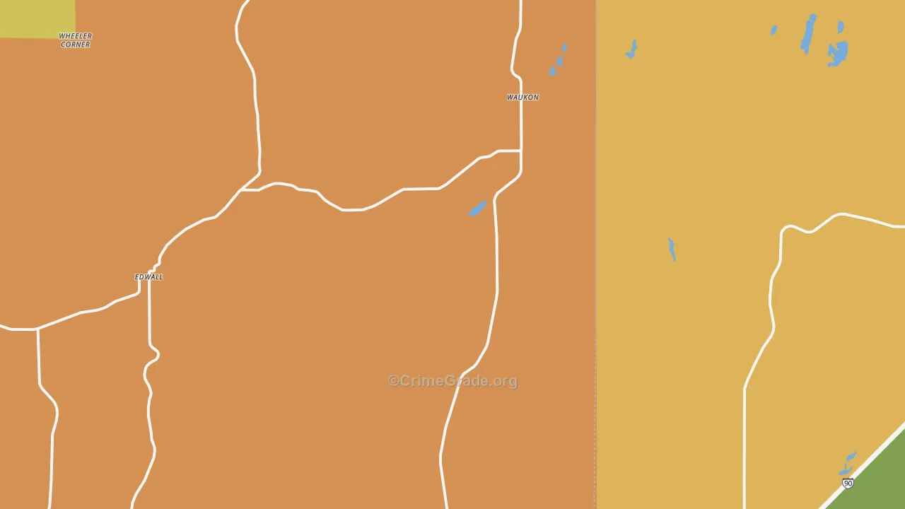 99008, WA Map of Theft Rates