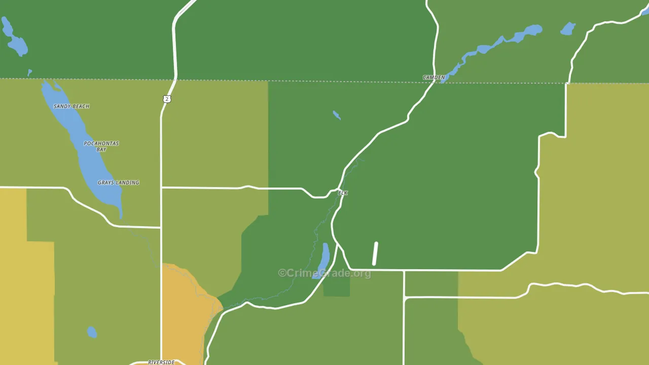 99009, WA Map of Theft Rates