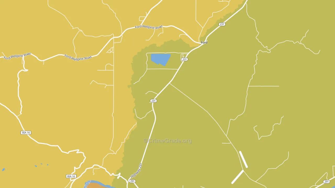 99013, WA Map of Theft Rates