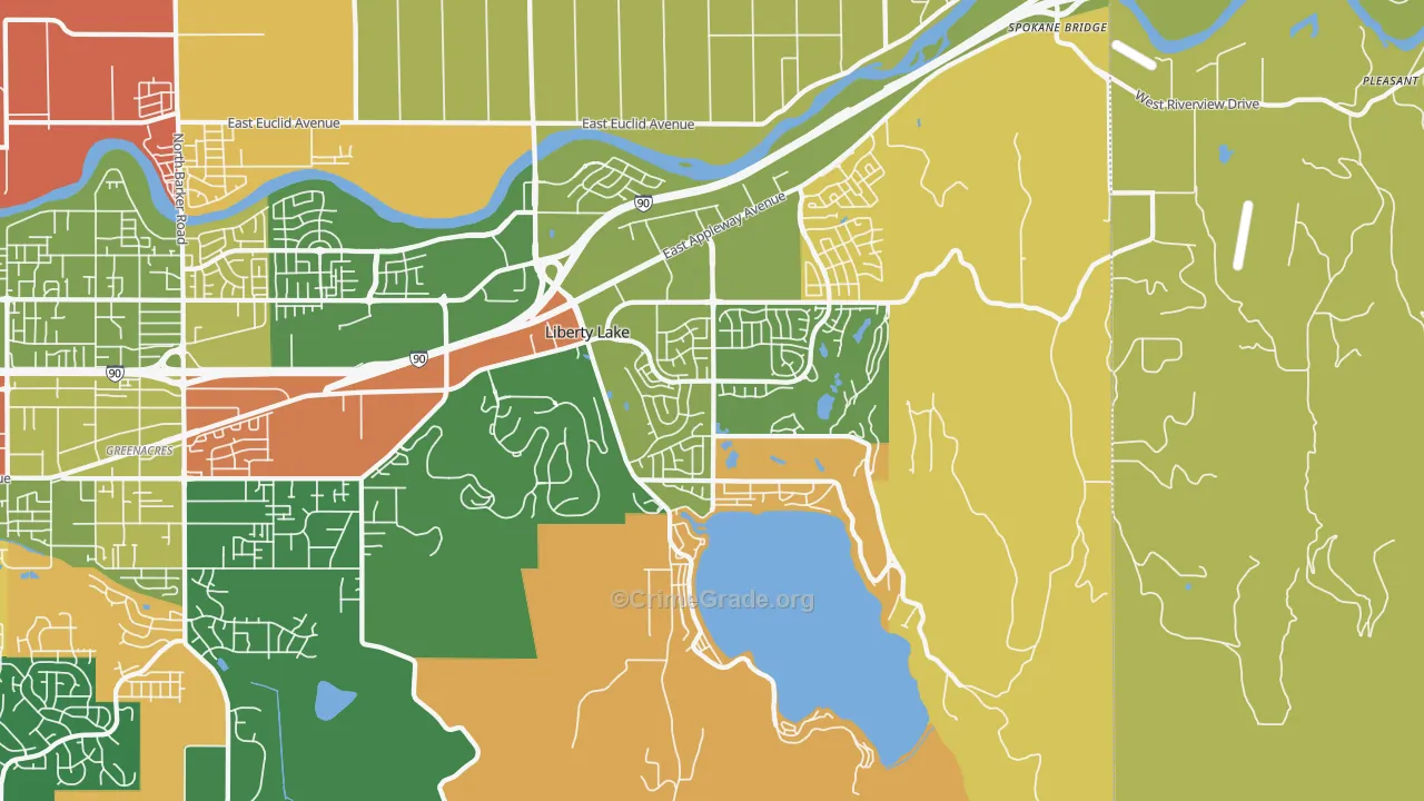 99019, WA Map of Theft Rates