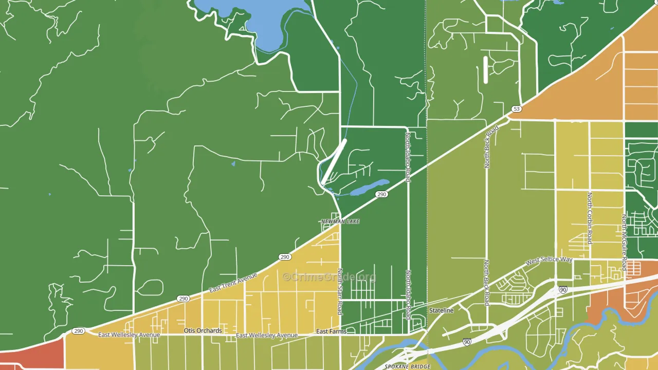 99025, WA Map of Theft Rates